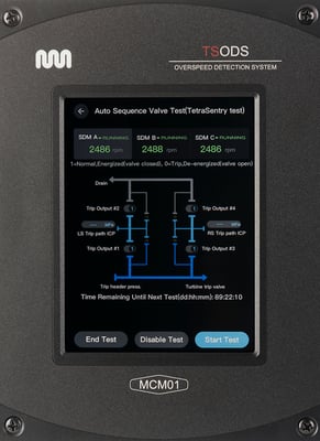 ODS TetraSentry test screen